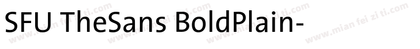 SFU TheSans BoldPlain字体转换